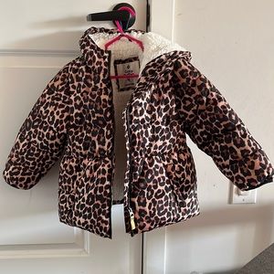 Leopard print toddler jacket